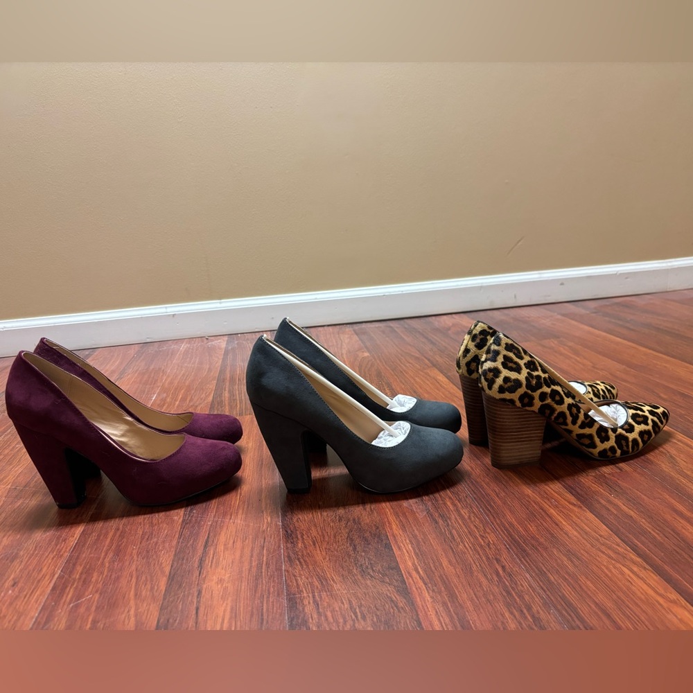 Bloc heel trio
